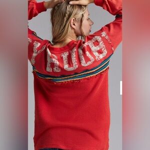 BDG Apollo Oversized Embroidered Long Sleeve Tee